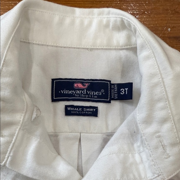 Vineyard Vines Kids Classic White Button-Down Collar Preppy Shirt Size 3T - Picture 2 of 9